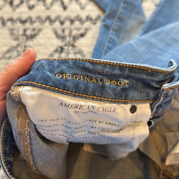 American Eagle Men’s Size 26 x 30 Flex Jeans Original Boot Medium Wash Blue - Picture 5 of 9